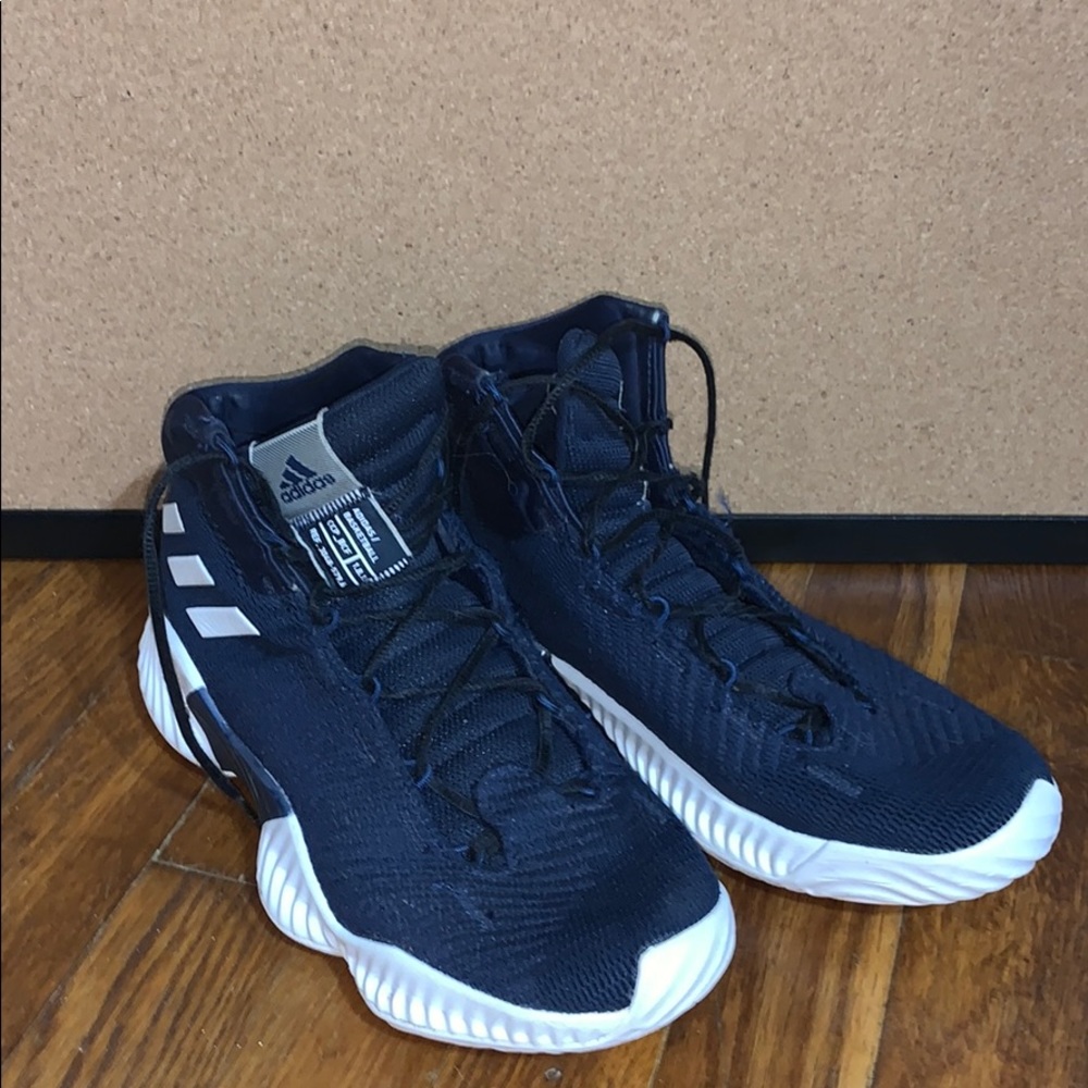 Adidas navy basketball shoes
